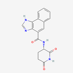 molecular formula C17H14N4O3 B2995276 N-[(3S)-2,6-Dioxopiperidin-3-yl]-1H-benzo[e]benzimidazole-4-carboxamide CAS No. 2470280-43-2