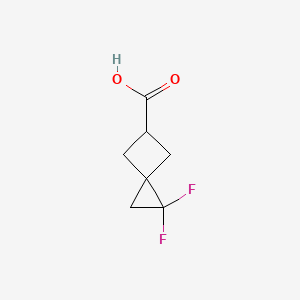 molecular formula C7H8F2O2 B2995285 1,1-二氟螺[2.3]己烷-5-羧酸 CAS No. 1773508-80-7