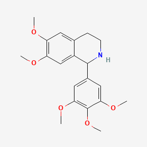 molecular formula C20H25NO5 B2995290 6,7-Dimethoxy-1-(3,4,5-trimethoxyphenyl)-1,2,3,4-tetrahydroisoquinoline CAS No. 1171344-97-0