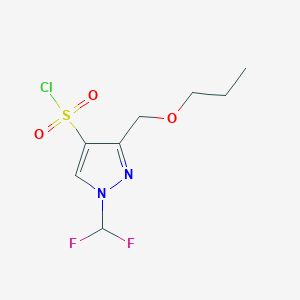 1-(difluoromethyl)-3-(propoxymethyl)-1H-pyrazole-4-sulfonyl chloride