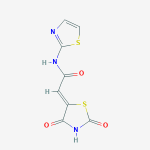 (Z)-2-(2,4-dioxothiazolidin-5-ylidene)-N-(thiazol-2-yl)acetamide