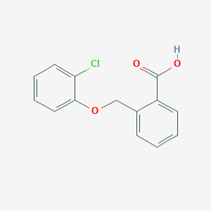 molecular formula C14H11ClO3 B299532 2-[(2-氯苯氧基)甲基]苯甲酸 