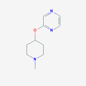 2-[(1-Methylpiperidin-4-yl)oxy]pyrazine