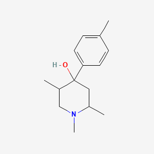 molecular formula C15H23NO B2995340 1,2,5-Trimethyl-4-(4-methylphenyl)piperidin-4-ol CAS No. 132983-01-8
