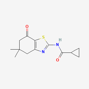 N-(5,5-dimethyl-7-oxo-4,5,6,7-tetrahydrobenzo[d]thiazol-2-yl)cyclopropanecarboxamide