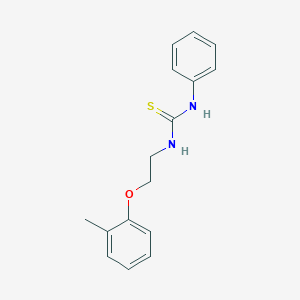 molecular formula C16H18N2OS B299537 1-[2-(2-Methylphenoxy)ethyl]-3-phenylthiourea 