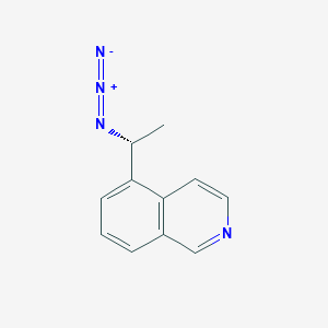 molecular formula C11H10N4 B2995375 5-[(1R)-1-叠氮乙基]异喹啉 CAS No. 2241107-44-6
