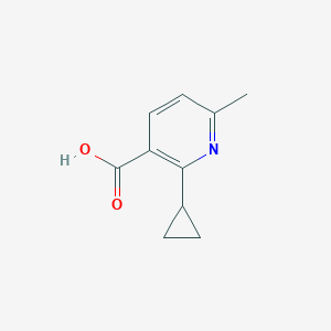 molecular formula C10H11NO2 B2995384 2-Cyclopropyl-6-methylpyridine-3-carboxylic acid CAS No. 1597075-30-3