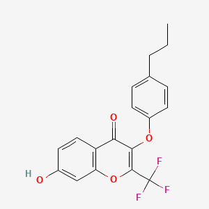 7-Hydroxy-3-(4-propyl-phenoxy)-2-trifluoromethyl-chromen-4-one