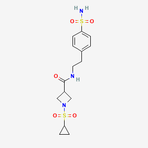 1-(cyclopropylsulfonyl)-N-(4-sulfamoylphenethyl)azetidine-3-carboxamide