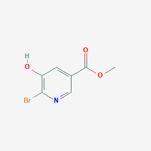 molecular formula C7H6BrNO3 B2995392 6-溴-5-羟基吡啶-3-羧酸甲酯 CAS No. 1256837-01-0