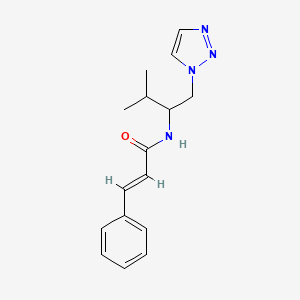 N-(3-methyl-1-(1H-1,2,3-triazol-1-yl)butan-2-yl)cinnamamide