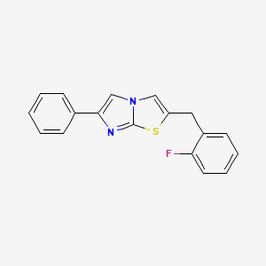 2-(2-Fluorobenzyl)-6-phenylimidazo[2,1-b][1,3]thiazole