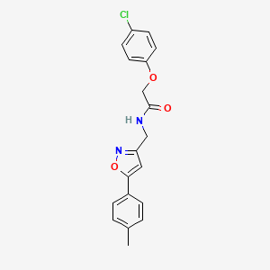 2-(4-chlorophenoxy)-N-((5-(p-tolyl)isoxazol-3-yl)methyl)acetamide