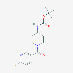 Tert-butyl N-[1-(6-bromopyridine-3-carbonyl)piperidin-4-yl]carbamate