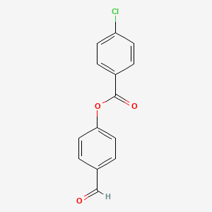 molecular formula C14H9ClO3 B2995405 4-Formylphenyl 4-chlorobenzoate CAS No. 108577-34-0
