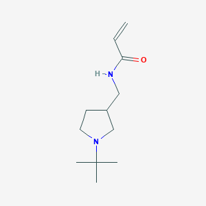 molecular formula C12H22N2O B2995408 N-[(1-Tert-butylpyrrolidin-3-yl)methyl]prop-2-enamide CAS No. 2011197-59-2