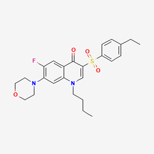 1-Butyl-3-(4-ethylbenzenesulfonyl)-6-fluoro-7-(morpholin-4-yl)-1,4-dihydroquinolin-4-one