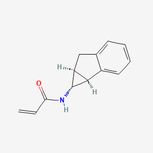 molecular formula C13H13NO B2995415 N-[(1R,1As,6aS)-1,1a,6,6a-tetrahydrocyclopropa[a]inden-1-yl]prop-2-enamide CAS No. 2411180-72-6