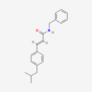 molecular formula C20H23NO B2995417 (E)-N-benzyl-3-[4-(2-methylpropyl)phenyl]prop-2-enamide CAS No. 329778-72-5