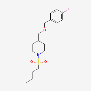1-(Butylsulfonyl)-4-(((4-fluorobenzyl)oxy)methyl)piperidine
