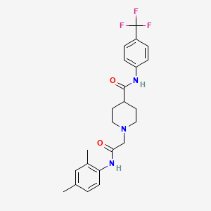 1-(2-((2,4-dimethylphenyl)amino)-2-oxoethyl)-N-(4-(trifluoromethyl)phenyl)piperidine-4-carboxamide
