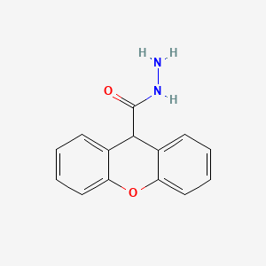 molecular formula C14H12N2O2 B2995438 9H-xanthene-9-carbohydrazide CAS No. 1604-08-6; 5484-20-8