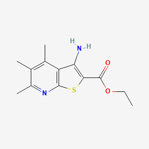 Ethyl 3-amino-4,5,6-trimethylthieno[2,3-b]pyridine-2-carboxylate