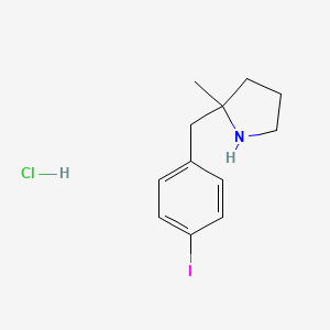 2-(4-Iodobenzyl)-2-methylpyrrolidine hydrochloride