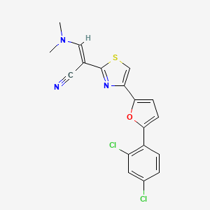 2-{4-[5-(2,4-Dichlorophenyl)-2-furyl]-1,3-thiazol-2-yl}-3-(dimethylamino)acrylonitrile