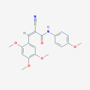 (Z)-2-Cyano-N-(4-methoxyphenyl)-3-(2,4,5-trimethoxyphenyl)prop-2-enamide
