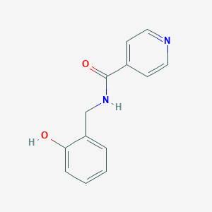 molecular formula C13H12N2O2 B2995472 N-[(2-羟基苯基)甲基]吡啶-4-甲酰胺 CAS No. 1710585-38-8