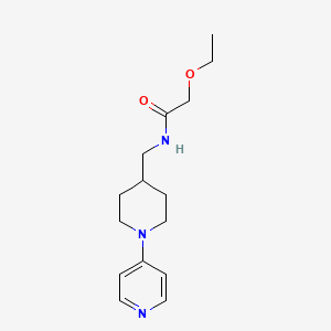 molecular formula C15H23N3O2 B2995473 2-乙氧基-N-((1-(吡啶-4-基)哌啶-4-基)甲基)乙酰胺 CAS No. 2034587-87-4