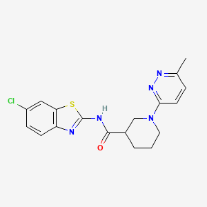 N-(6-chlorobenzo[d]thiazol-2-yl)-1-(6-methylpyridazin-3-yl)piperidine-3-carboxamide
