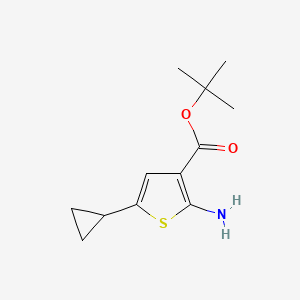 Tert-butyl 2-amino-5-cyclopropylthiophene-3-carboxylate