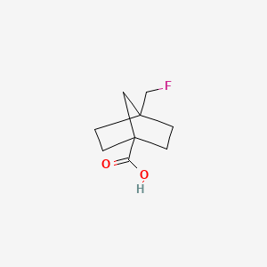 molecular formula C9H13FO2 B2995491 4-(Fluoromethyl)bicyclo[2.2.1]heptane-1-carboxylic acid CAS No. 1350821-85-0