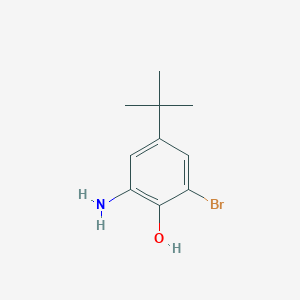 molecular formula C10H14BrNO B2995505 2-Amino-6-bromo-4-tert-butylphenol CAS No. 328565-18-0