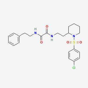 N1-(2-(1-((4-chlorophenyl)sulfonyl)piperidin-2-yl)ethyl)-N2-phenethyloxalamide