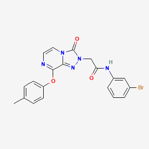 molecular formula C20H16BrN5O3 B2995510 5-(2,2-二甲基丙酰基)-3-[5-(乙硫基)-4-甲基-4H-1,2,4-三唑-3-基]-1-甲基-4,5,6,7-四氢-1H-吡唑并[4,3-c]吡啶 CAS No. 1116060-80-0