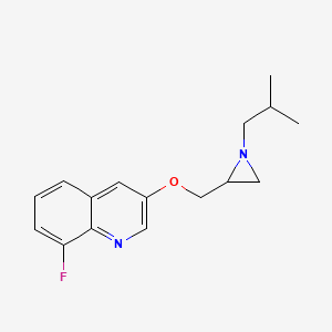 8-Fluoro-3-[[1-(2-methylpropyl)aziridin-2-yl]methoxy]quinoline