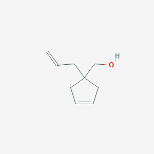 molecular formula C9H14O B2995519 (1-Allylcyclopent-3-en-1-yl)methanol CAS No. 2003969-29-5