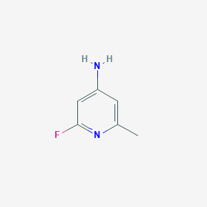 molecular formula C6H7FN2 B2995522 2-氟-6-甲基吡啶-4-胺 CAS No. 1622844-16-9