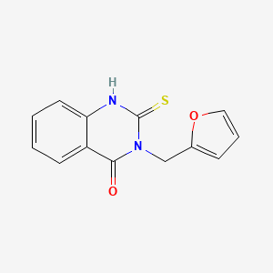 molecular formula C13H10N2O2S B2995531 3-(2-furylmethyl)-2-mercaptoquinazolin-4(3H)-one CAS No. 333785-55-0