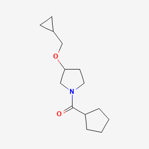 Cyclopentyl(3-(cyclopropylmethoxy)pyrrolidin-1-yl)methanone