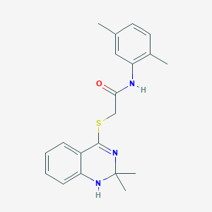 N-(2,5-dimethylphenyl)-2-[(2,2-dimethyl-1H-quinazolin-4-yl)sulfanyl]acetamide