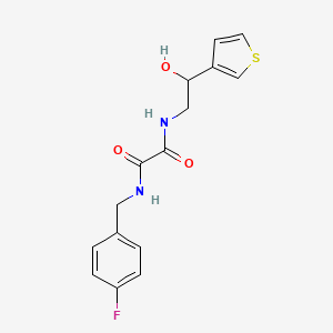 N1-(4-fluorobenzyl)-N2-(2-hydroxy-2-(thiophen-3-yl)ethyl)oxalamide