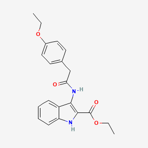 ethyl 3-{[(4-ethoxyphenyl)acetyl]amino}-1H-indole-2-carboxylate