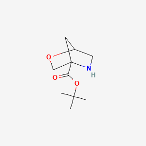 molecular formula C10H17NO3 B2995553 tert-Butyl 2-oxa-5-azabicyclo[2.2.1]heptane-4-carboxylate CAS No. 2248257-94-3