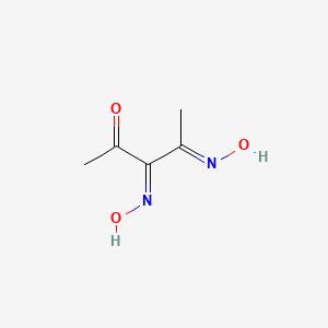 molecular formula C5H8N2O3 B2995554 3,4-双(羟亚氨基)戊-2-酮 CAS No. 1086263-70-8