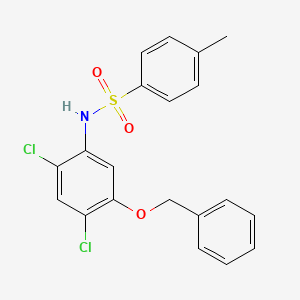 N-(5-(Benzyloxy)-2,4-dichlorophenyl)-4-methylbenzenesulfonamide